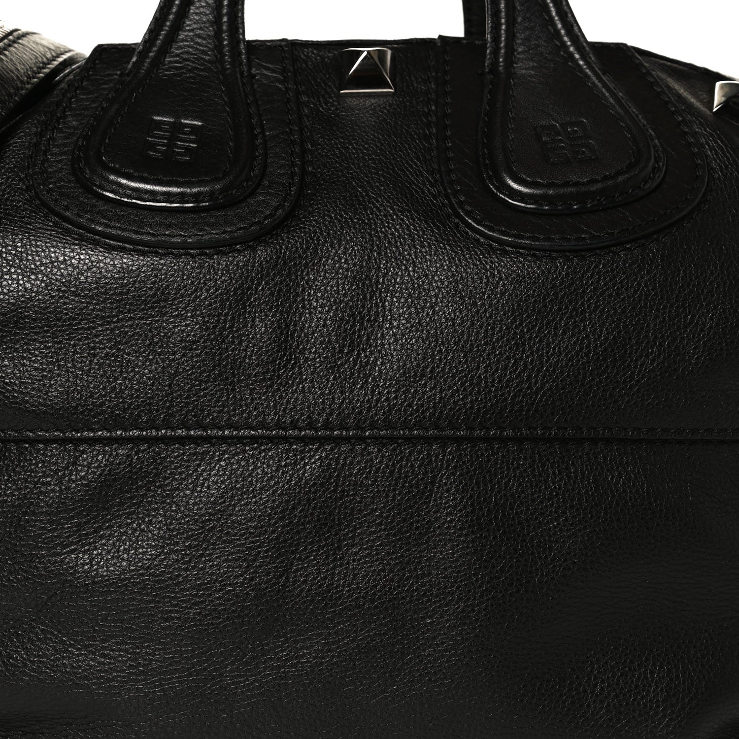 Givenchy Waxy Grained Calfskin Studded Medium Nightingale Black 8 of 12