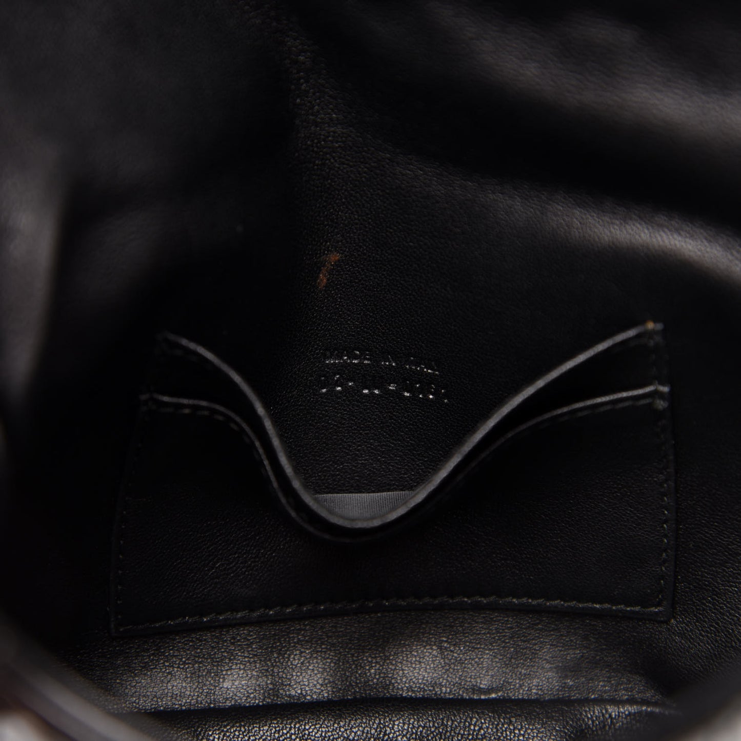 Patent Cannage Wallet on Chain Pouch Black