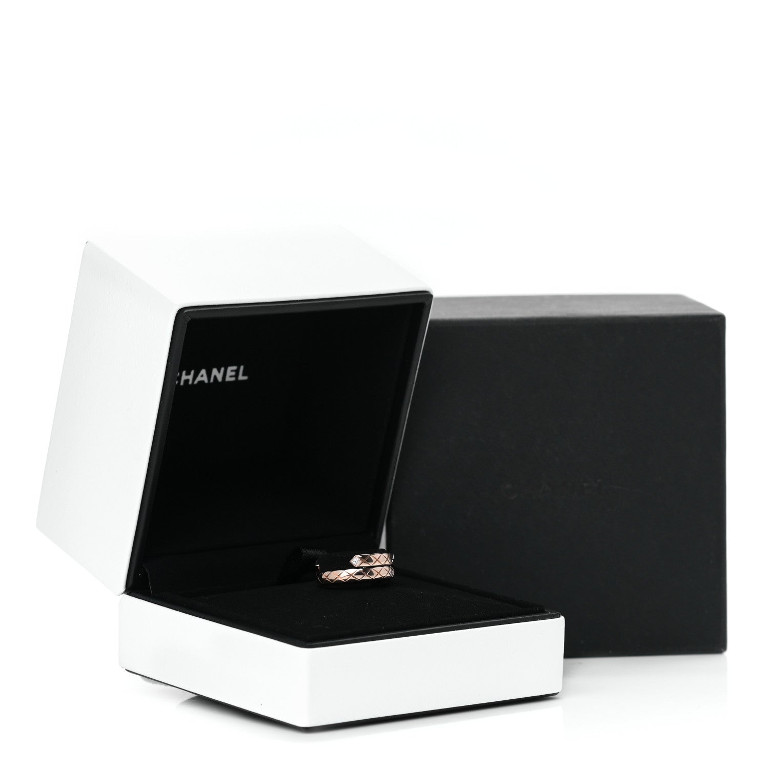 Chanel 18K Beige Gold Diamond Coco Crush Toi et Moi Ring 51 5.75 6 of 6