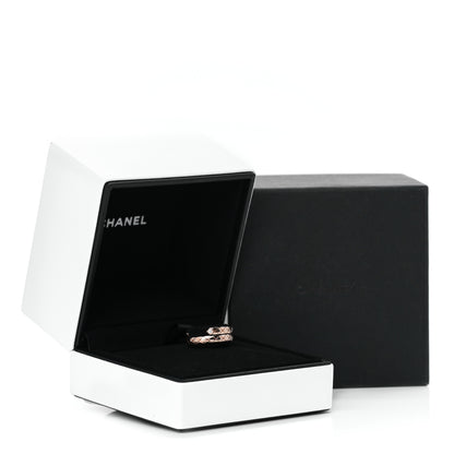 Chanel 18K Beige Gold Diamond Coco Crush Toi et Moi Ring 51 5.75 6 of 6