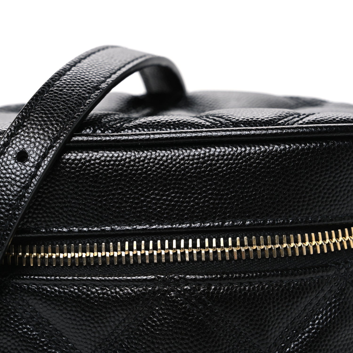 Saint Laurent Grain de Poudre Quilted 80's Vanity Bag Black 8 of 10