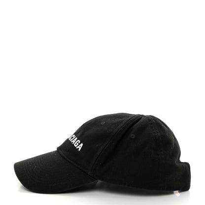 Balenciaga Cotton Drill Logo New Baseball Hat L Black 4 of 9