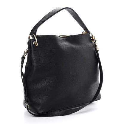 Gucci Pebbled Calfskin Large Soho Hobo Black 2 of 8