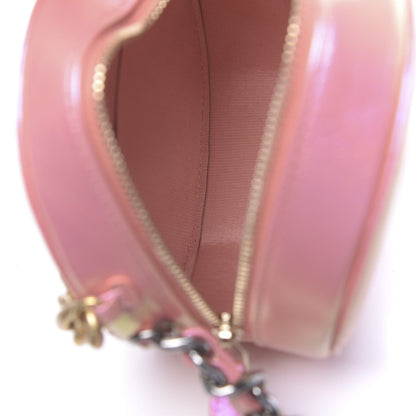 Chanel Iridescent Calfskin Quilted 19 Round Clutch With Chain Pink 5 of 11