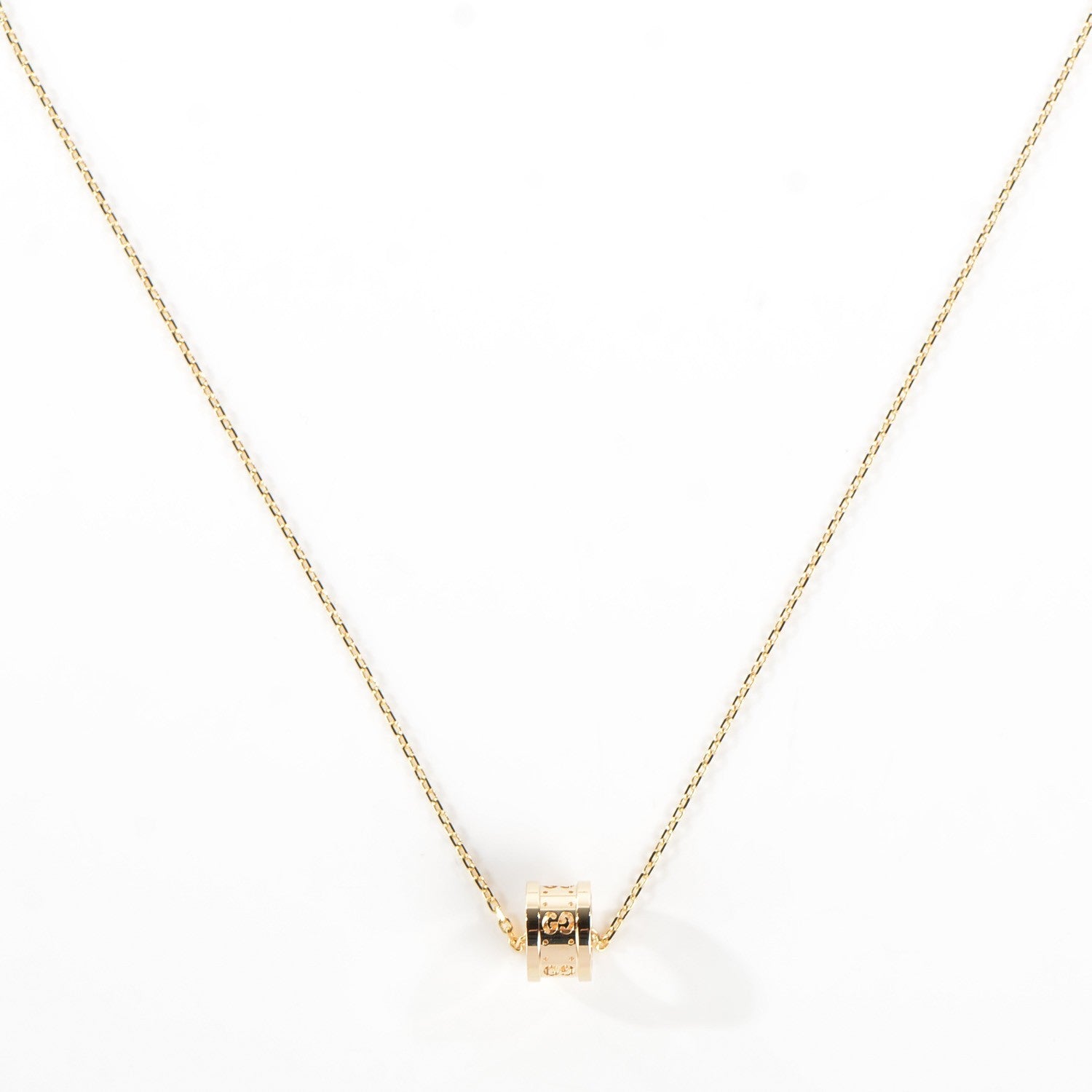 Gucci 18K Yellow Gold Icon Twirl Pendant Necklace 5 of 12
