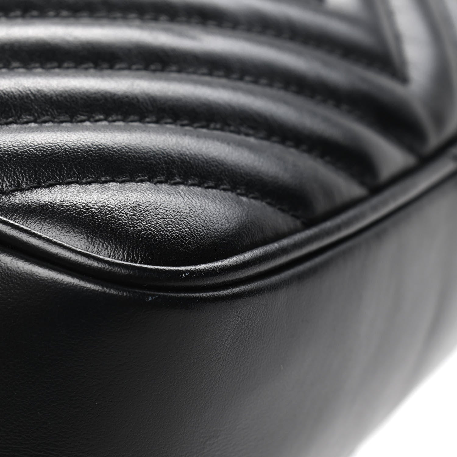 Saint Laurent Calfskin Matelasse Monogram Lou Camera Bag Black 7 of 7