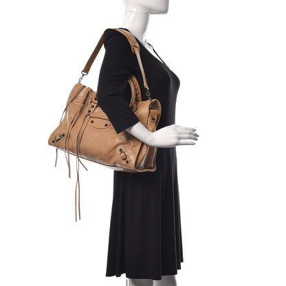 Balenciaga Agneau Classic Hardware City Beige Nougatine 2 of 9