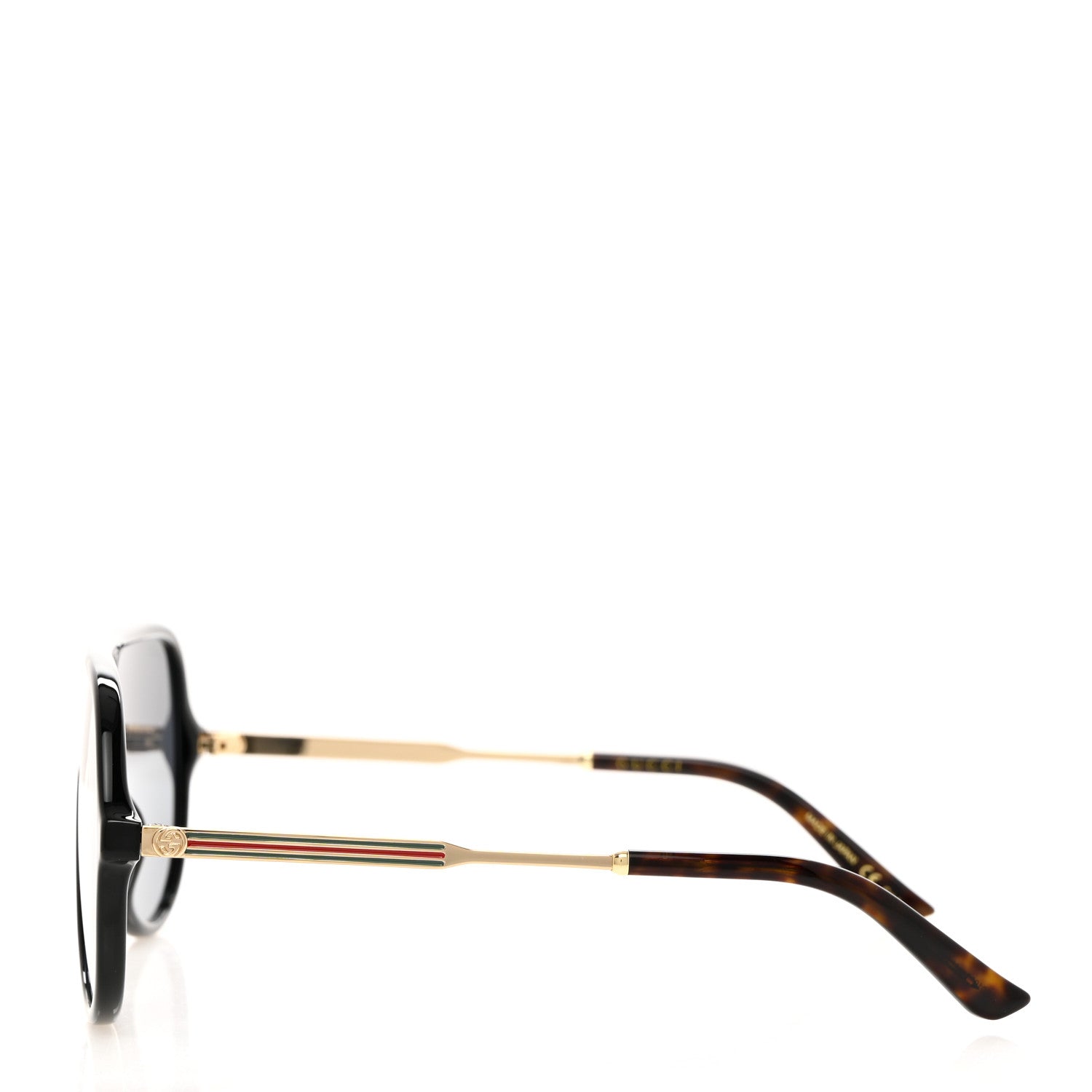 Gucci Acetate Aviator Sunglasses GG0119S/S Black 3 of 7