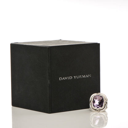 David Yurman Sterling Silver Amethyst 14mm Labyrinth Ring 53 6.5 5 of 5