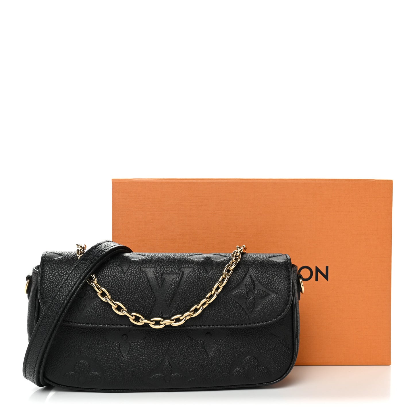 Empreinte Monogram Giant Ivy Wallet On Chain Black