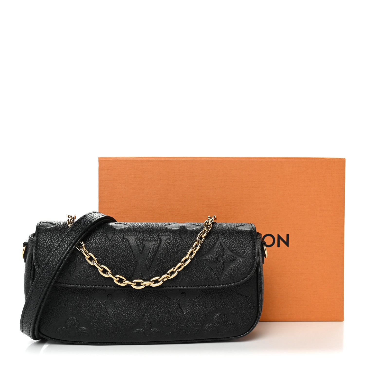 Louis Vuitton Empreinte Monogram Giant Ivy Wallet On Chain Black 11 of 11