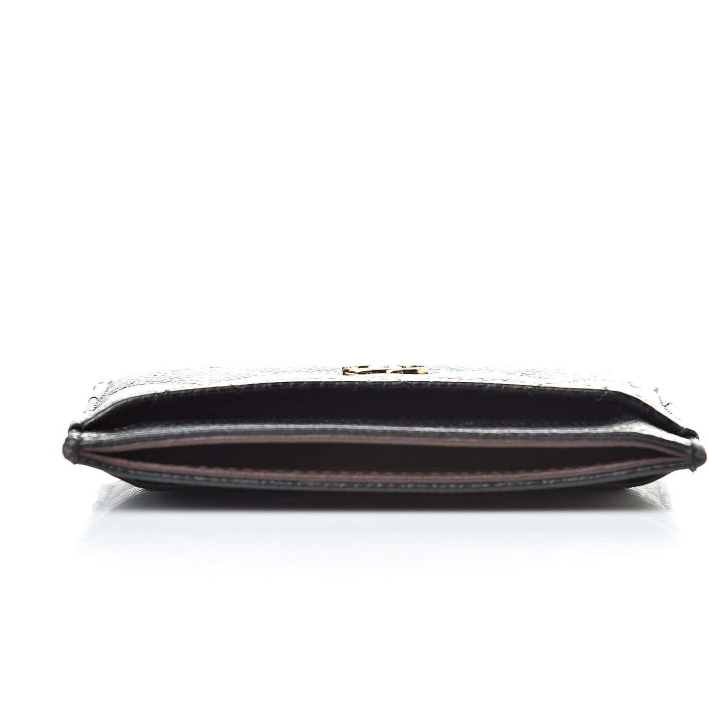 Caviar Quilted Card Holder Black