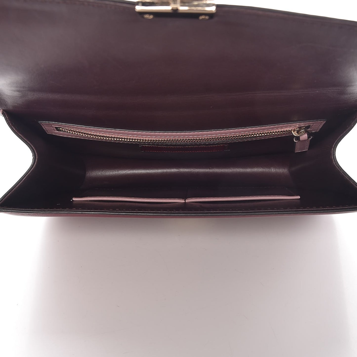 Vitello Medium Glam Lock Rockstud Flap Rubin Water Rose Marine