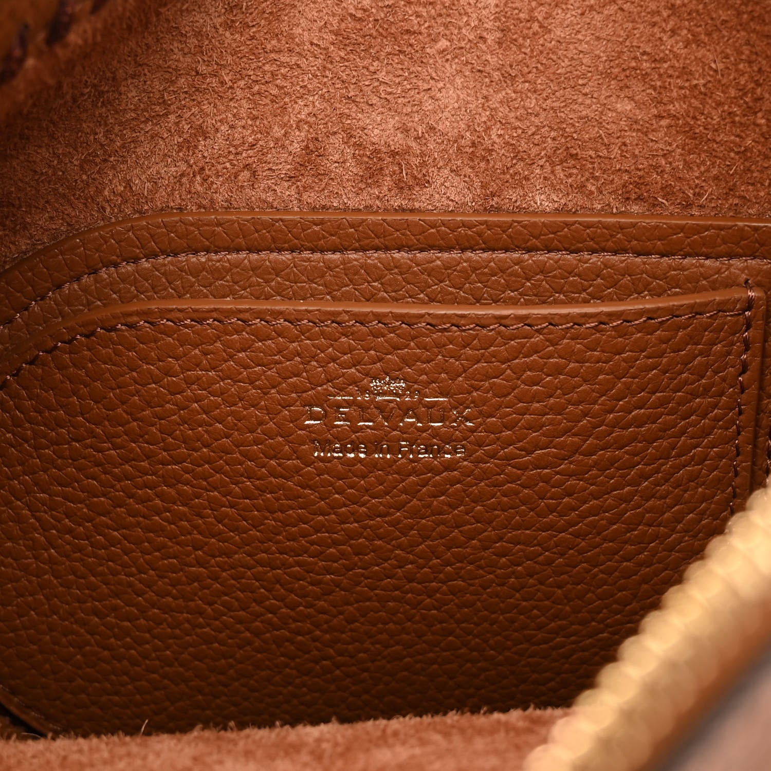Delvaux Taurillon Soft Pin Swing Lasso Tan Brandy 6 of 11