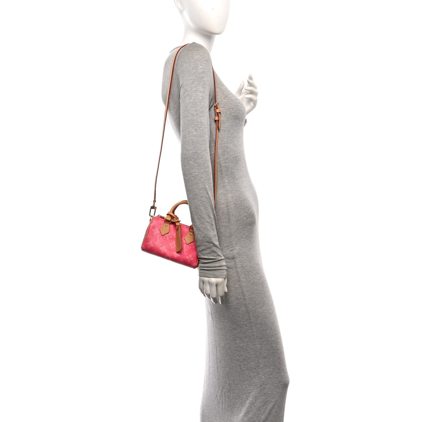 Monogram Origine Lin Nano Speedy Rose Ruban