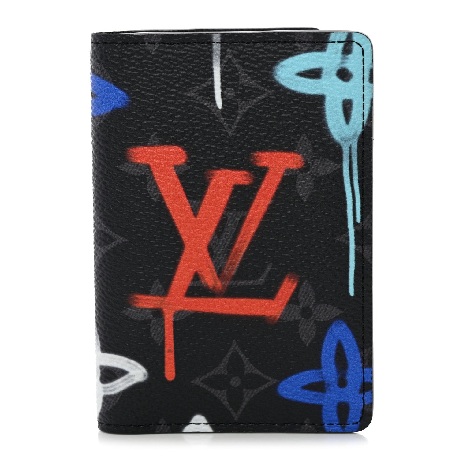 Louis Vuitton Monogram Eclipse LV Graffiti Pocket Organizer Multicolor 1 of 7