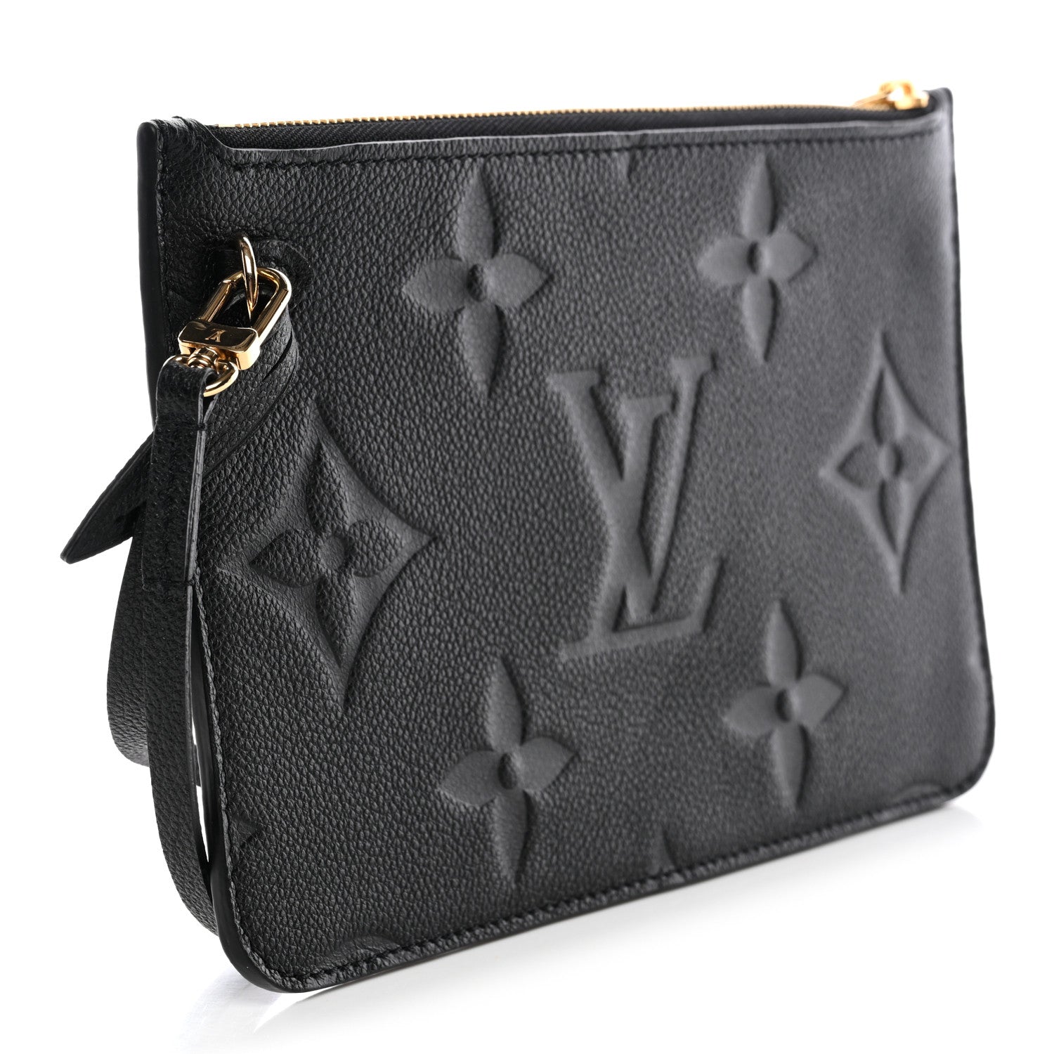 Louis Vuitton Empreinte Monogram Giant Neverfull MM Pochette Black 3 of 7