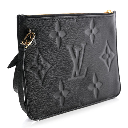 Louis Vuitton Empreinte Monogram Giant Neverfull MM Pochette Black 3 of 7