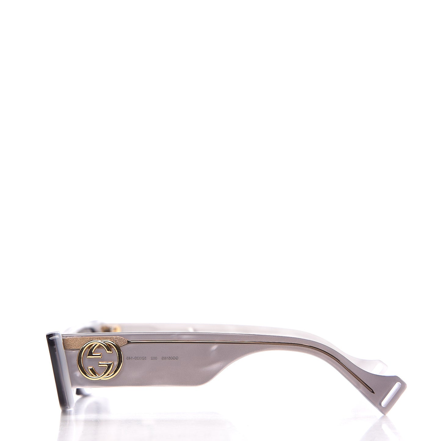 Acetate Rectangular GG0516S Sunglasses Grey Gold