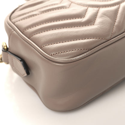 Gucci Calfskin Matelasse Small GG Marmont Chain Shoulder Bag Porcelain Rose 11 of 13