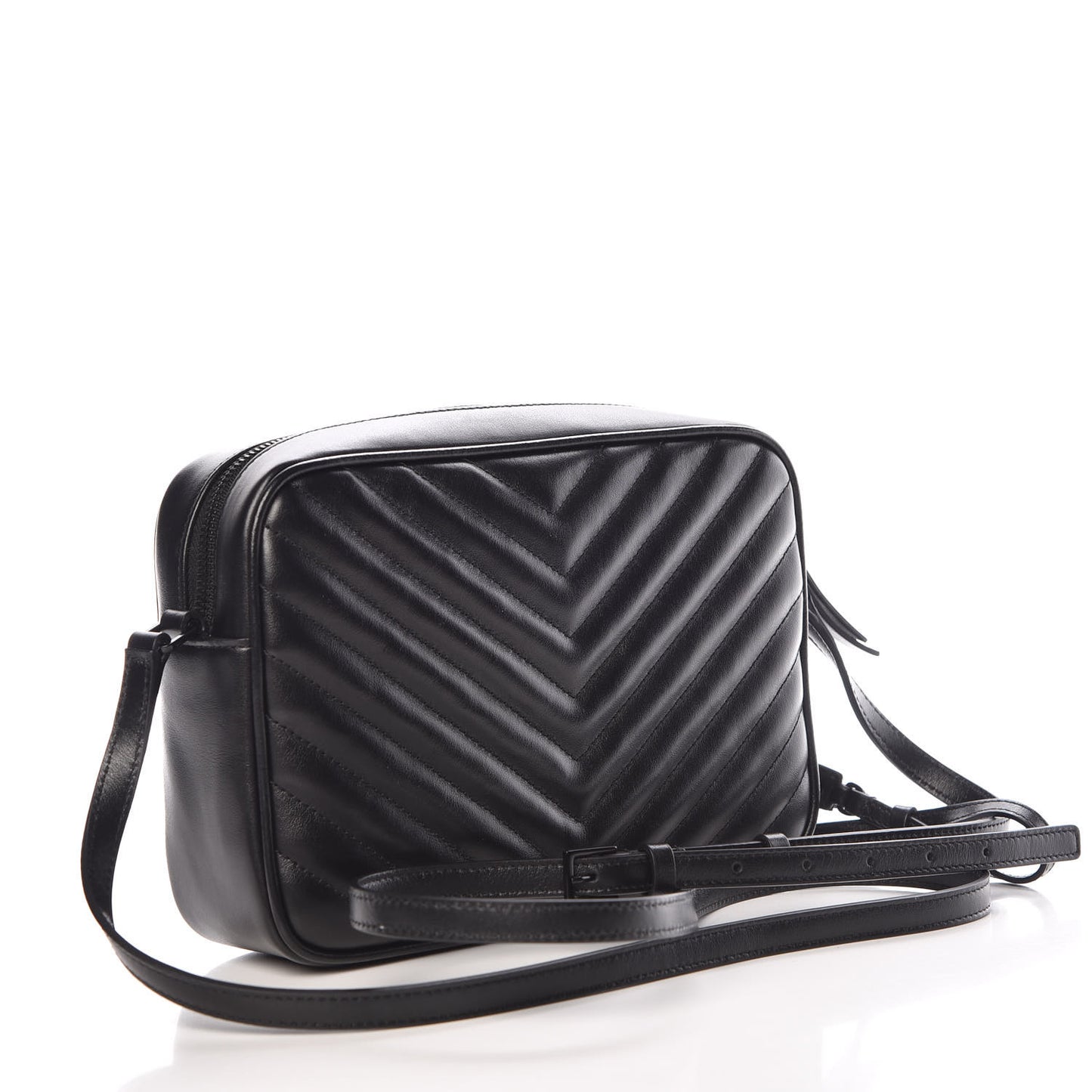 Calfskin Matelasse Monogram Lou Camera Bag Black