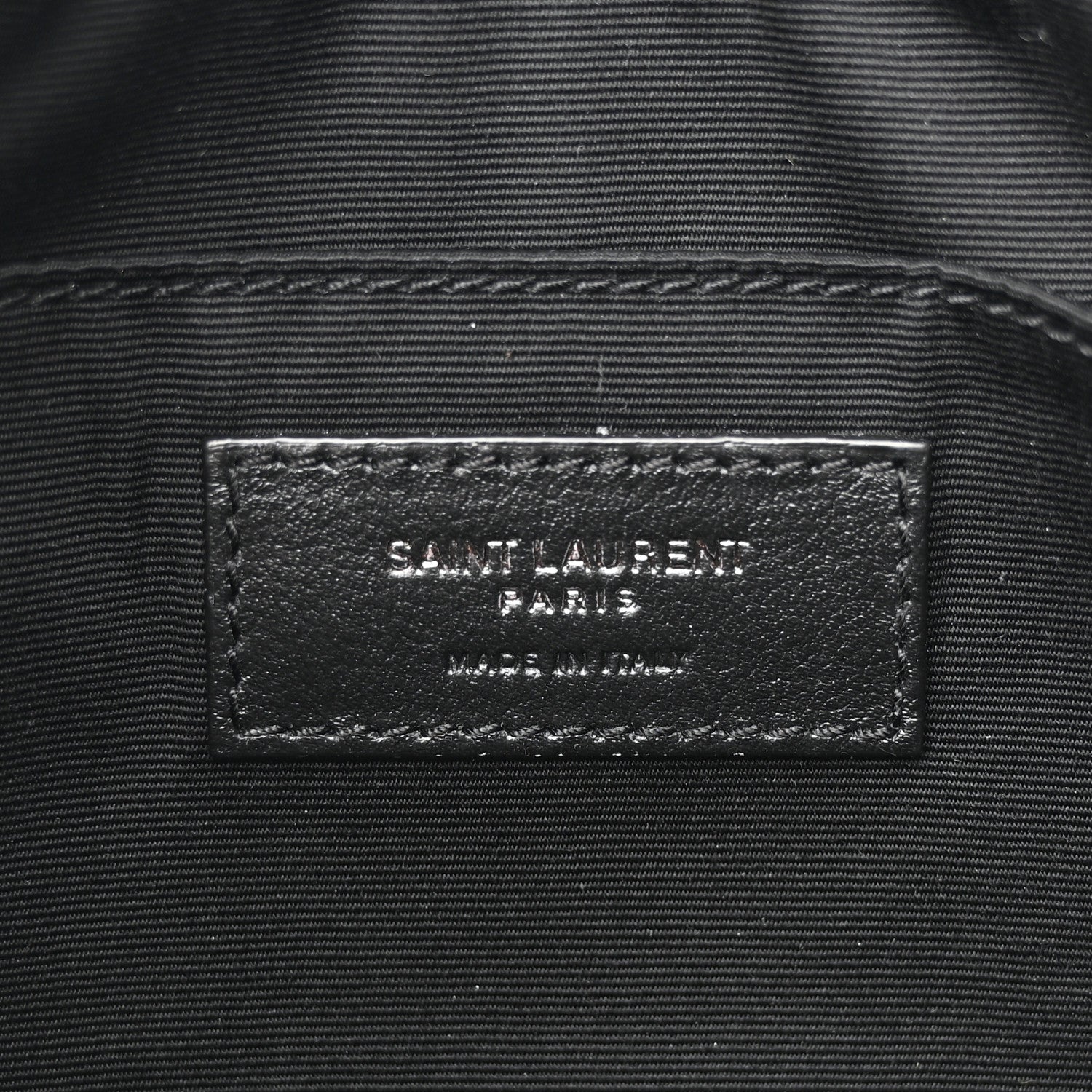 Saint Laurent Calfskin Matelasse Monogram Monochrome Lou Camera Bag Black 6 of 10