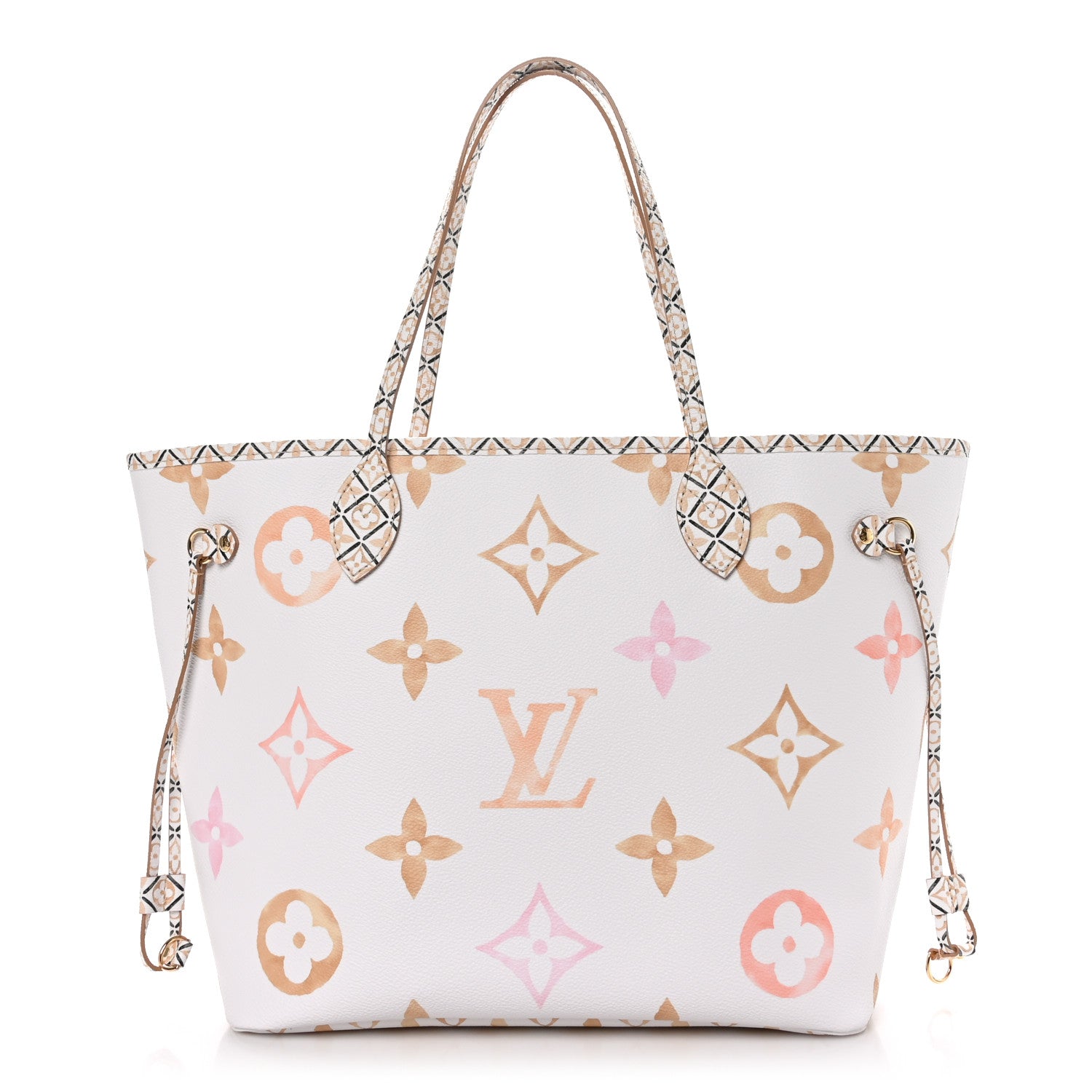 Louis Vuitton Monogram Giant By The Pool 2.0 Neverfull MM Beige 1 of 9