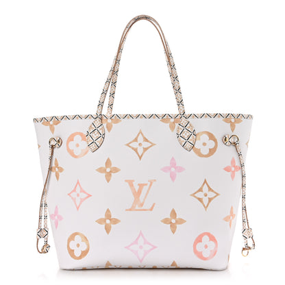 Louis Vuitton Monogram Giant By The Pool 2.0 Neverfull MM Beige 1 of 9