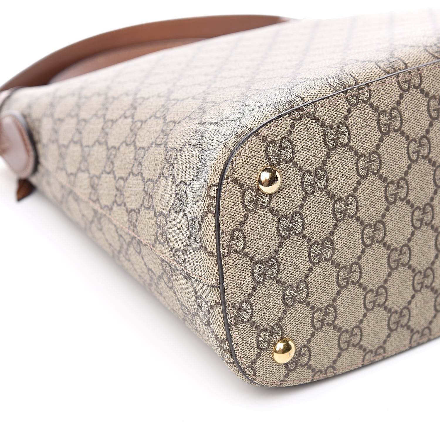 Gucci GG Supreme Monogram Linea A Hobo Brown 8 of 10