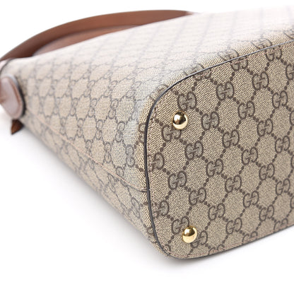 Gucci GG Supreme Monogram Linea A Hobo Brown 8 of 10