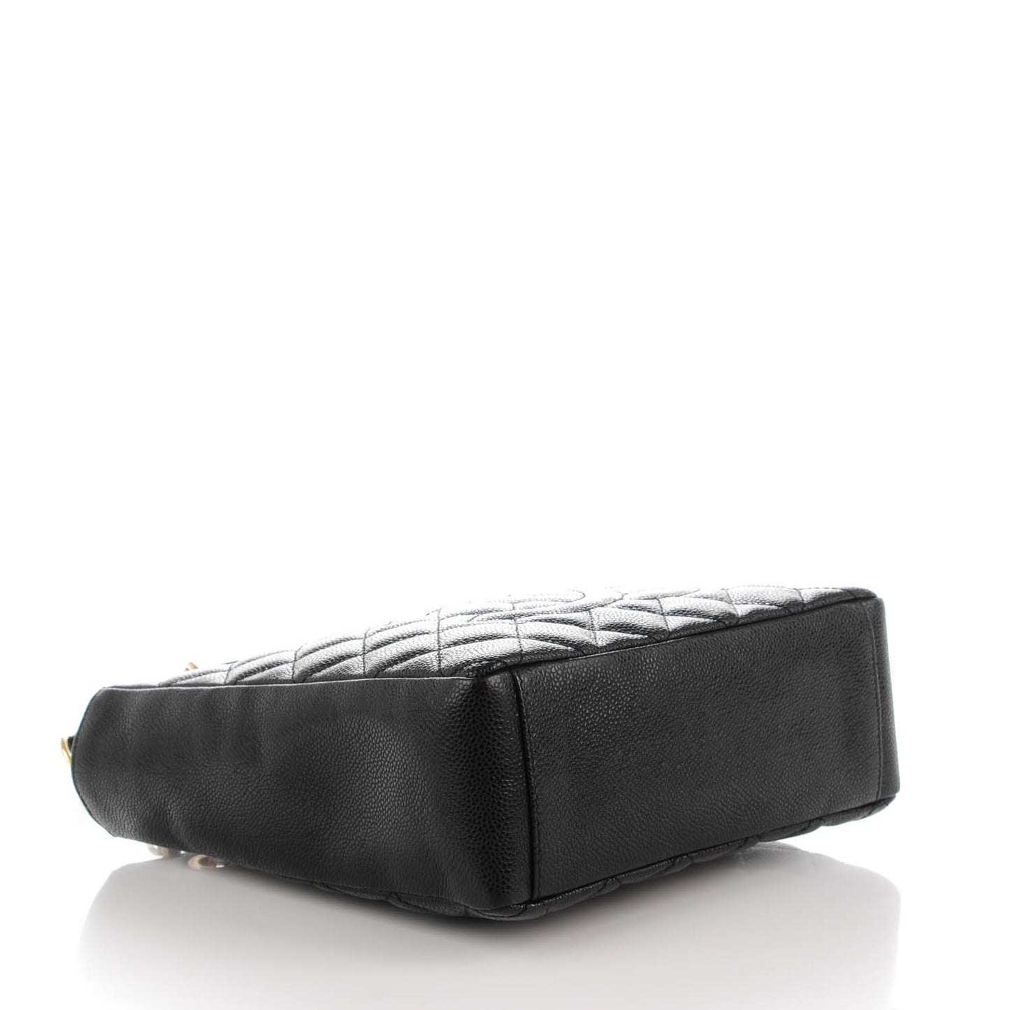 Caviar Quilted Petit Shopping Tote PST Black