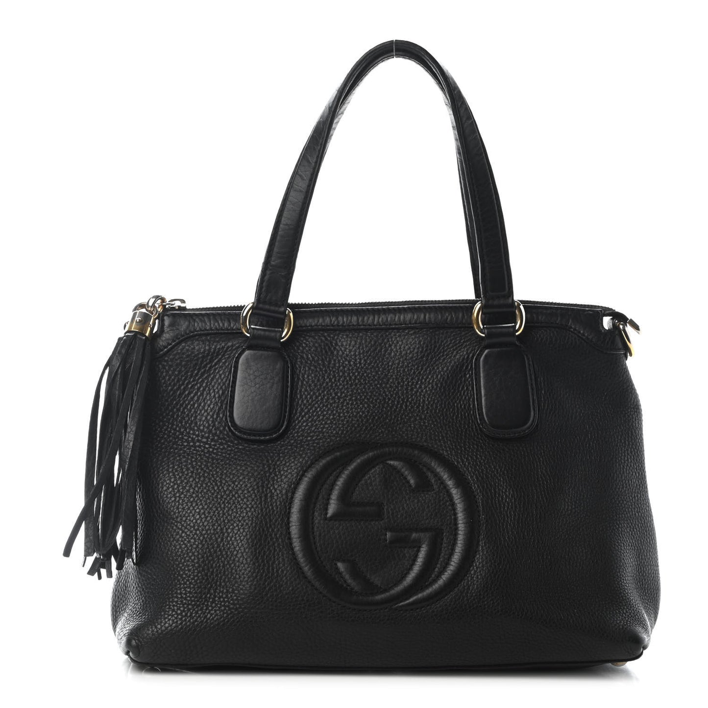Cellarius Calfskin Small Soho Top Handle Satchel Black