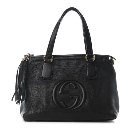 Gucci Cellarius Calfskin Small Soho Top Handle Satchel Black 1 of 10
