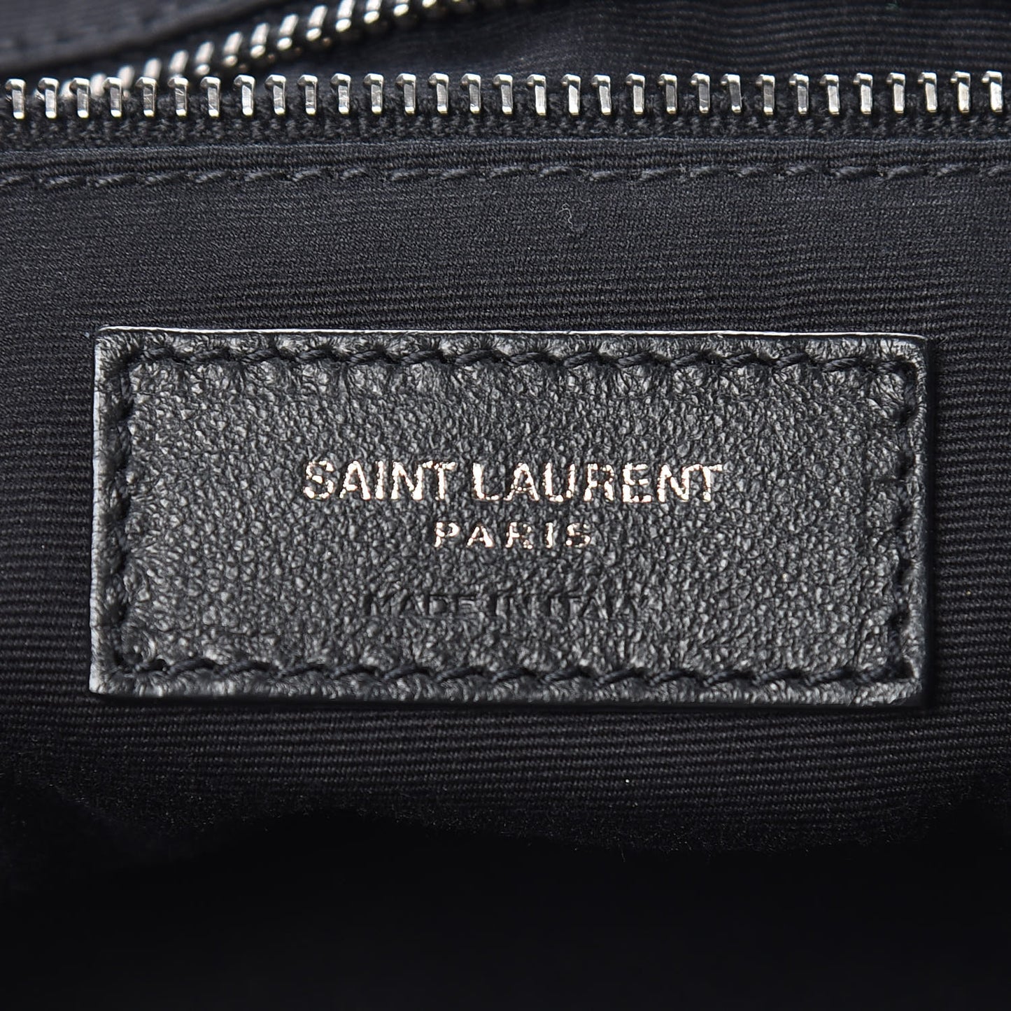 Pebbled Lambskin Chevron Monogram Large Nolita Black