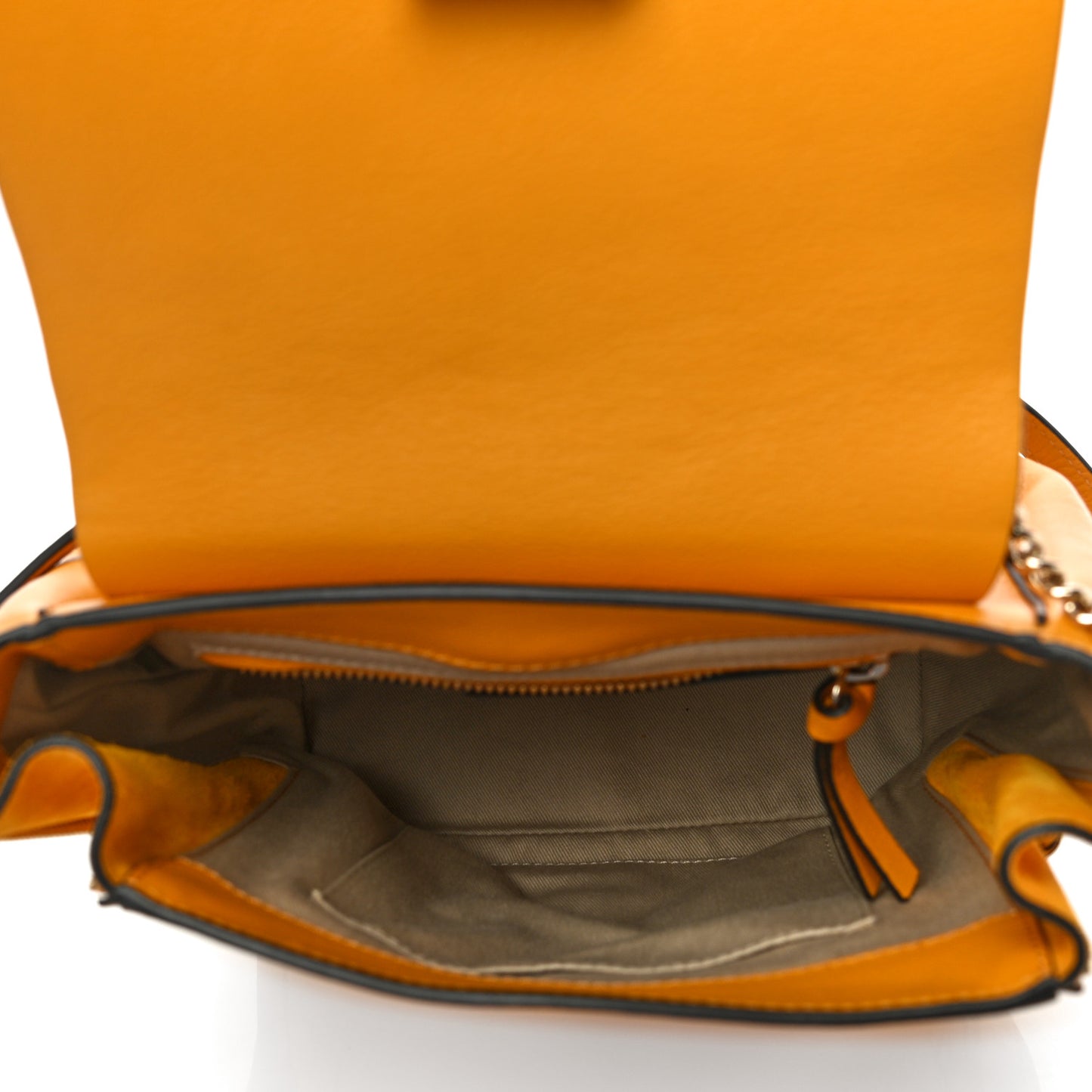 Suede Calfskin Small Faye Backpack Dusty Yellow