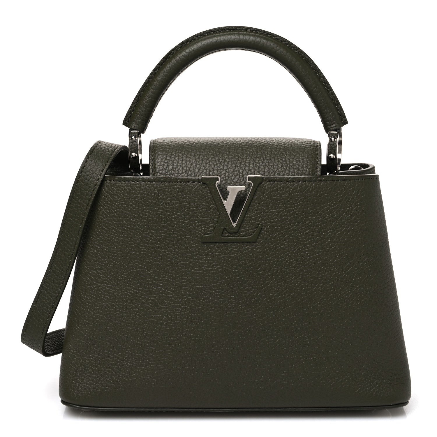 Louis Vuitton Taurillon Capucines BB Khaki 1 of 10