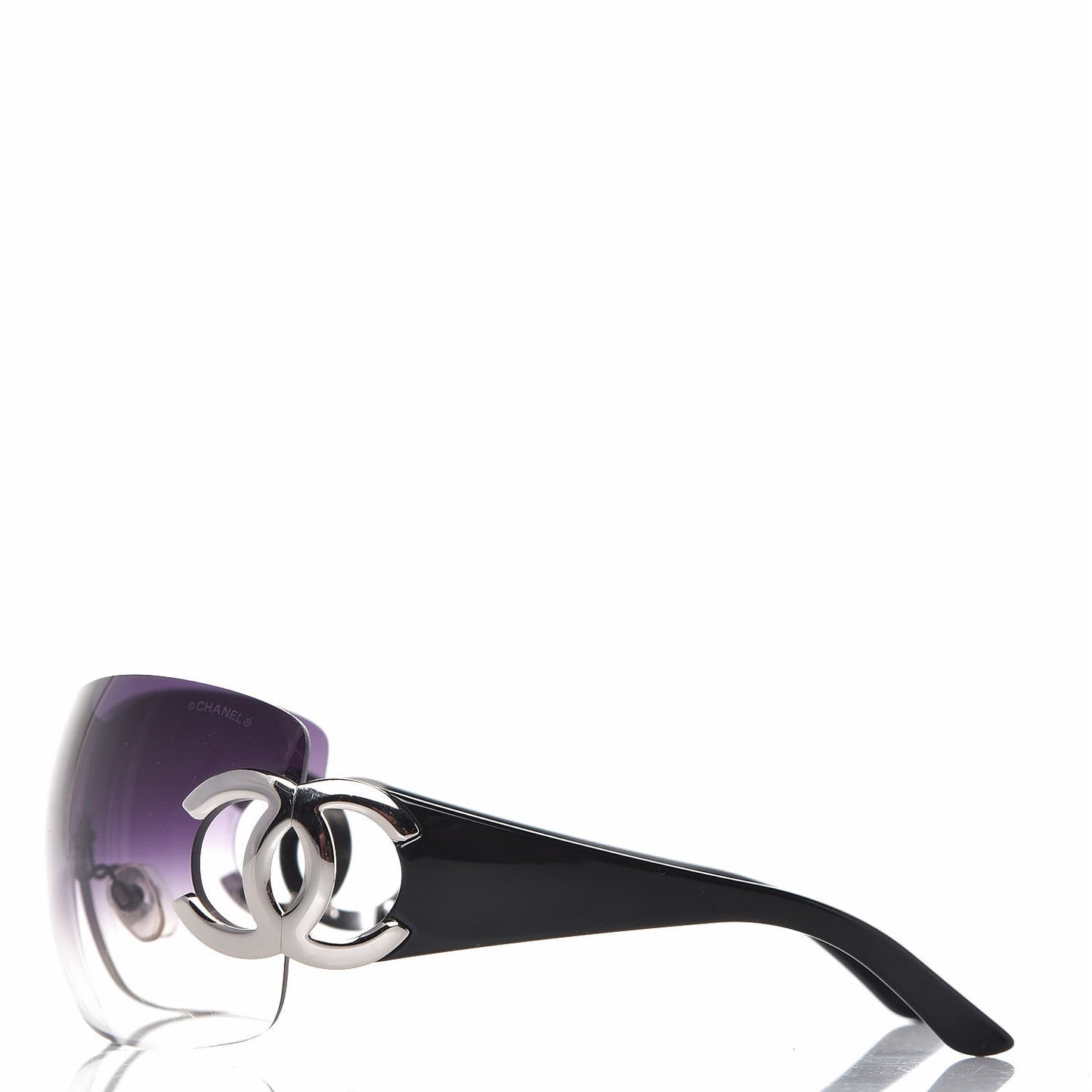 Frameless CC Logo Sunglasses 4125 Black