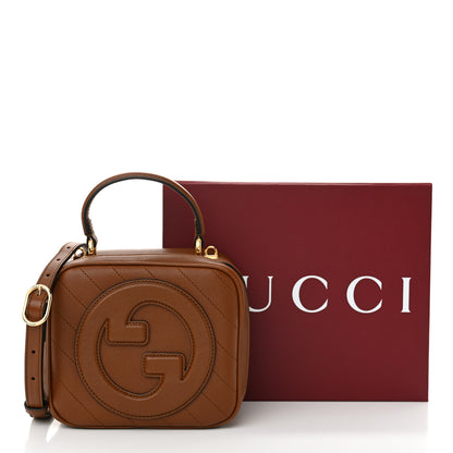 Gucci Sakai Be Green Calfskin Diagonal Stitched Blondie Top Handle Bag Cuir 11 of 11