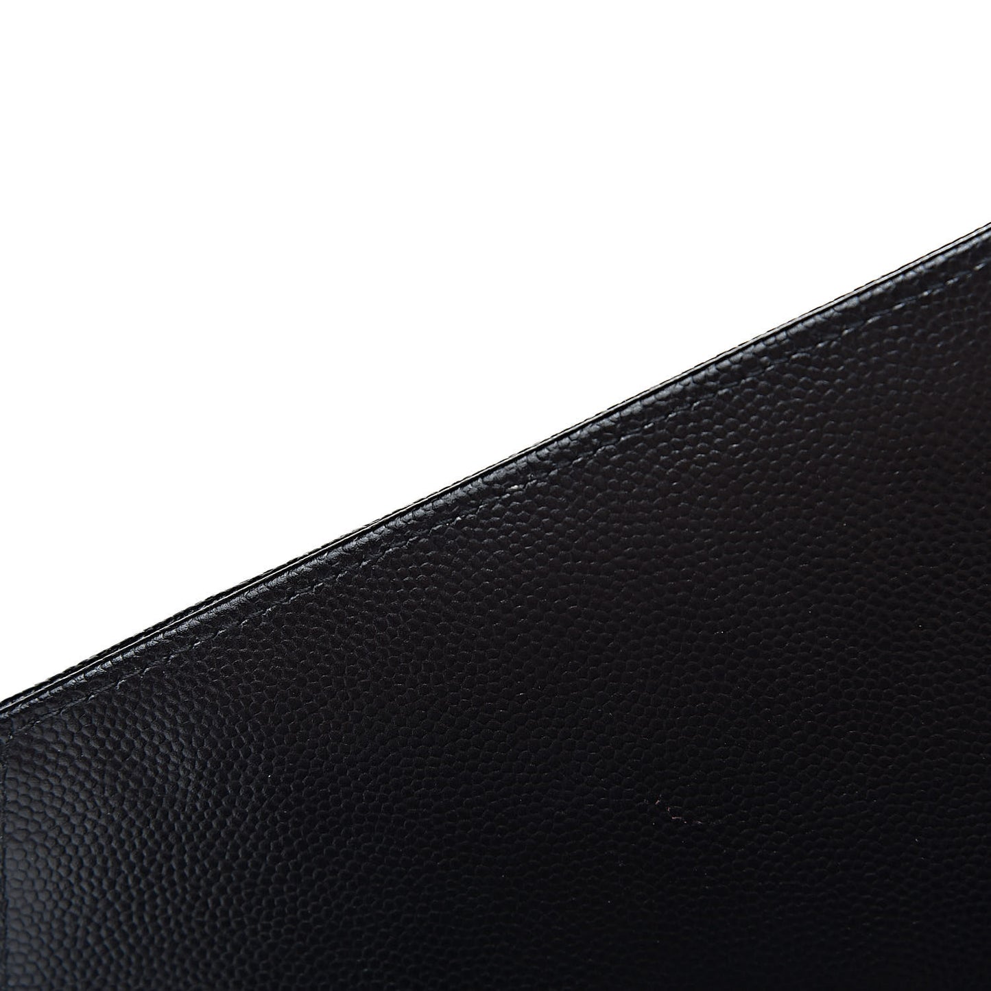 Grain De Poudre Matelasse Chevron Monogram Chain Wallet Black