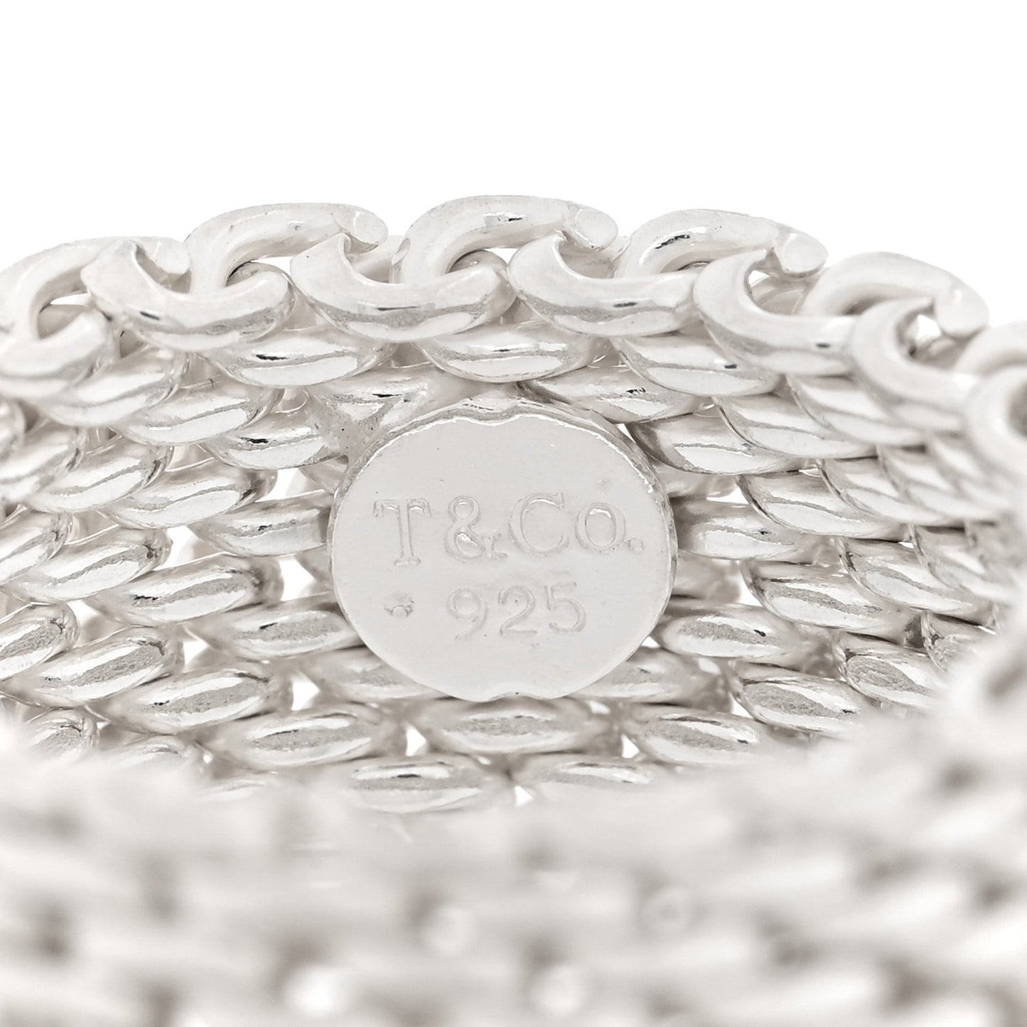 Sterling Silver Somerset Mesh Ring 52 6