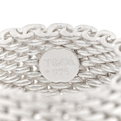 Tiffany Sterling Silver Somerset Mesh Ring 52 6 4 of 4