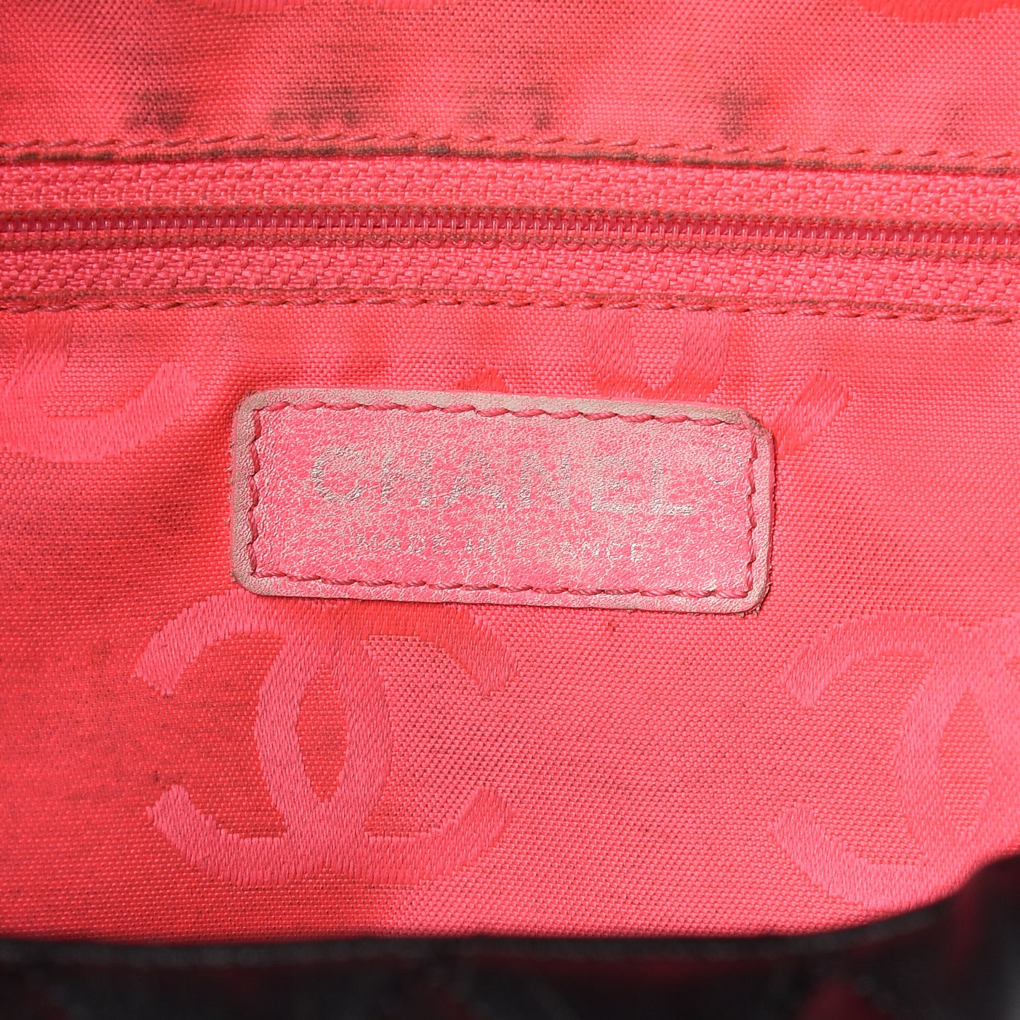 Calfskin Quilted Large Cambon Flap Black