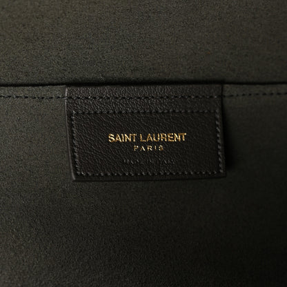 Saint Laurent Calfskin Large Shopping Tote Storm 7 of 13