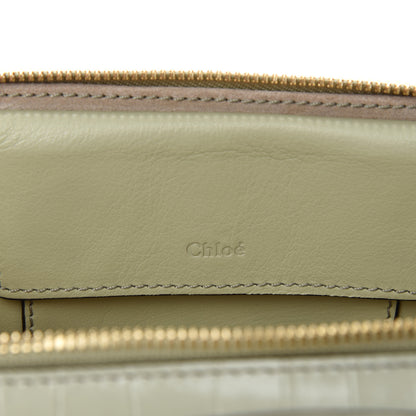 Chloe Calfskin Crocodile Embossed Mini C Vanity Bag Light Eucalyptus 8 of 11