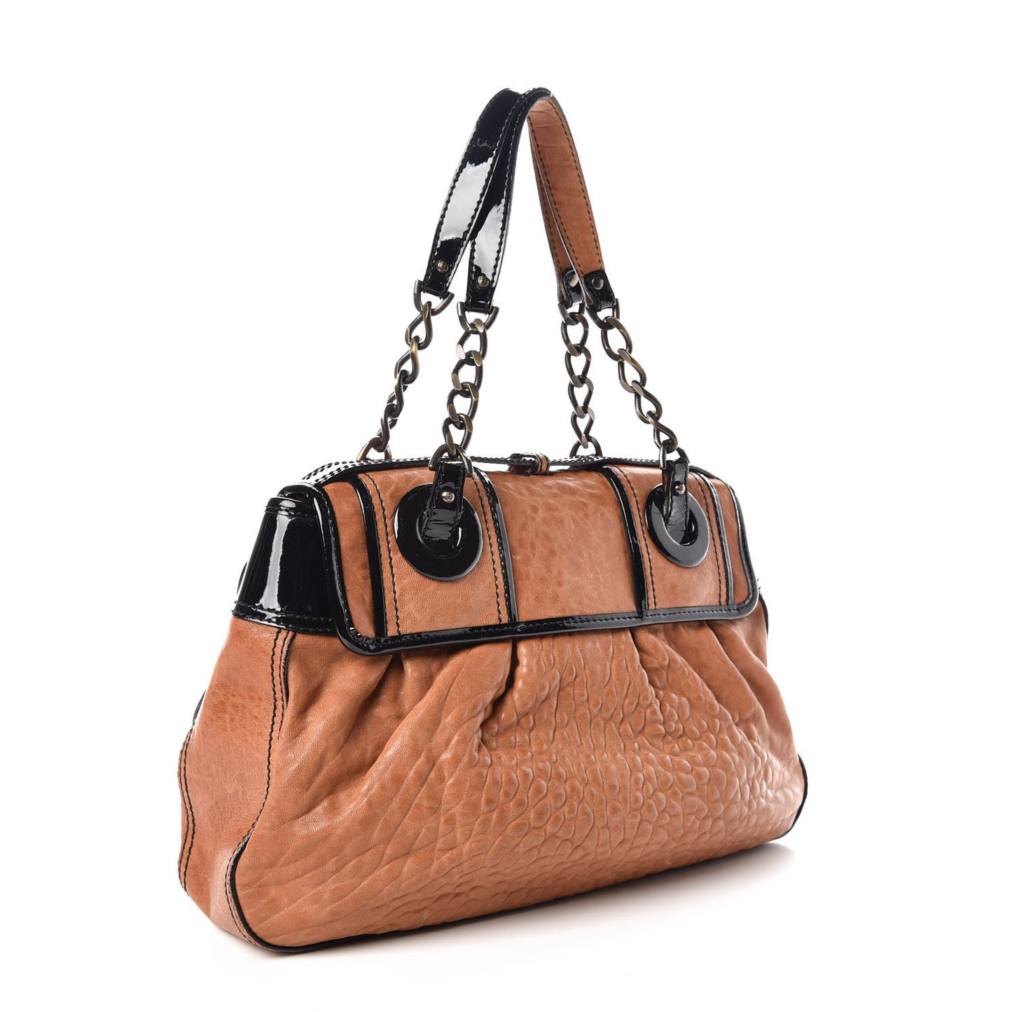 Nappa Patent B Bag Osso Black