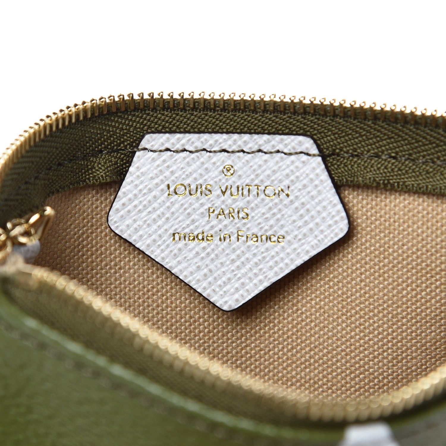 Louis Vuitton Monogram Giant Micro Pochette Accessories Kaki White 6 of 7