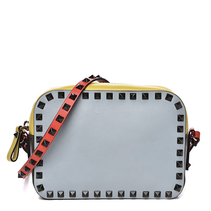 Valentino Garavani Calfskin Colorblock Rockstud Camera Crossbody Bag Multicolor 1 of 10
