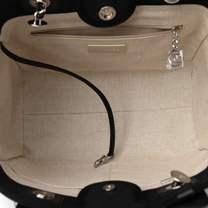 Chanel Mixed Fibers Small Deauville Tote Black 5 of 10