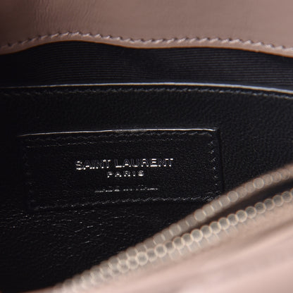 Saint Laurent Calfskin Y Quilted Monogram Small Loulou Chain Satchel Taupe Sable 6 of 10