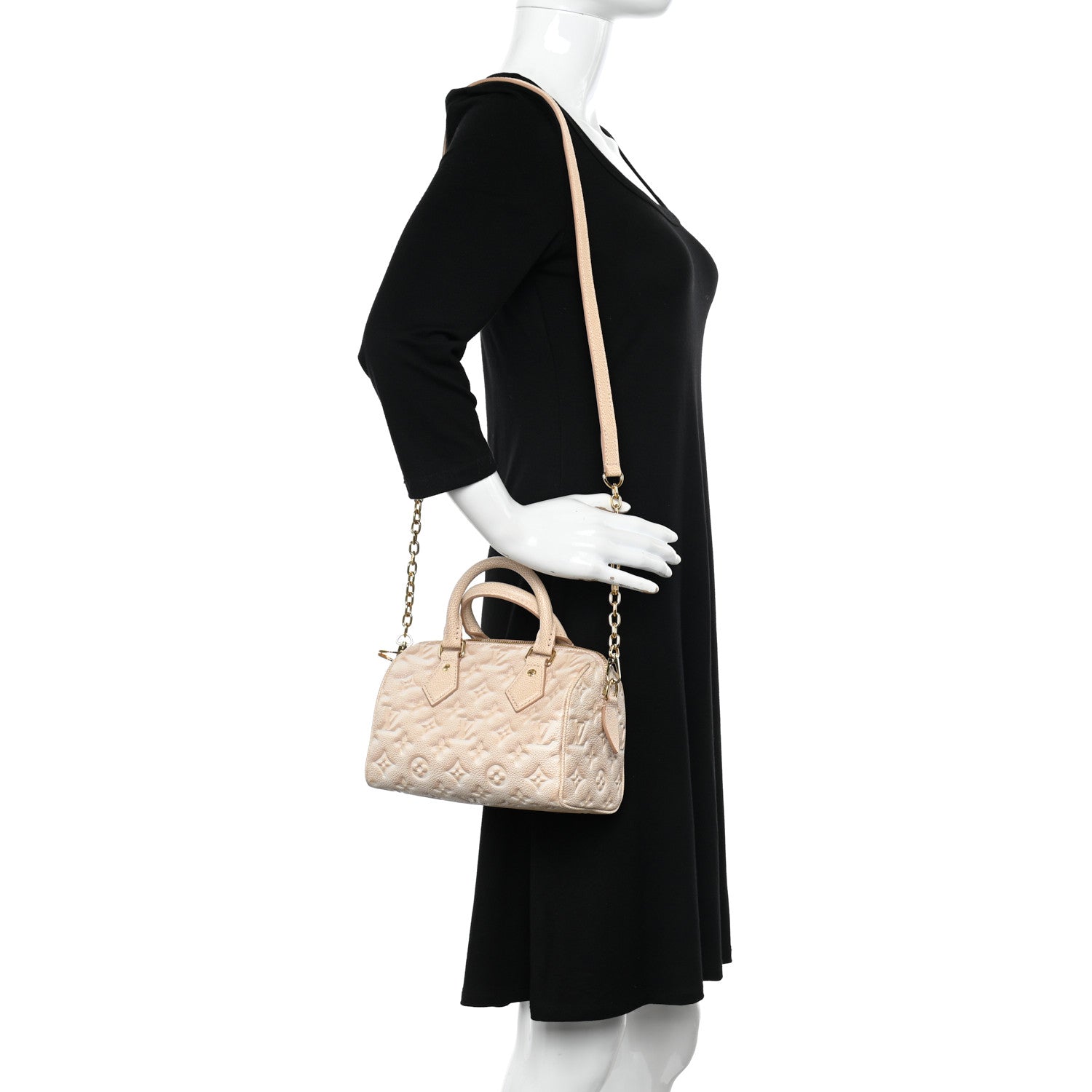 Louis Vuitton Empreinte Monogram Summer Stardust Speedy Bandouliere 20 Beige Clair 2 of 9